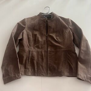 𝅺LADIES Relativity Leather Jacket - Size Large